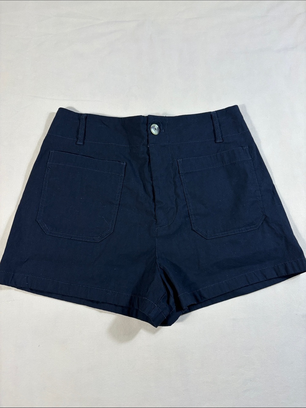 Maeve by Anthropologie The Colette Black Shorts Sz 30 Stretch Front Patch Pocket